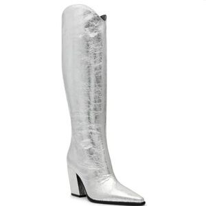 🌸STEVE MADDEN🌸  Croft Pointed Toe In Siver Size: 6M